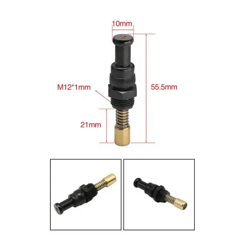 Motorcycle Carburetor Choke Lever Start Button Starter Plunger Valve Carburetor Choke Set For PW.K PE24 26 28 30MM