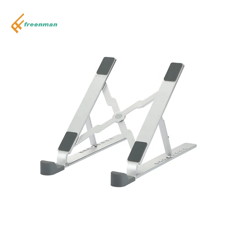 OEM manufacturer Portable aluminum height adjustable desk tablet pc ventilated laptop stand