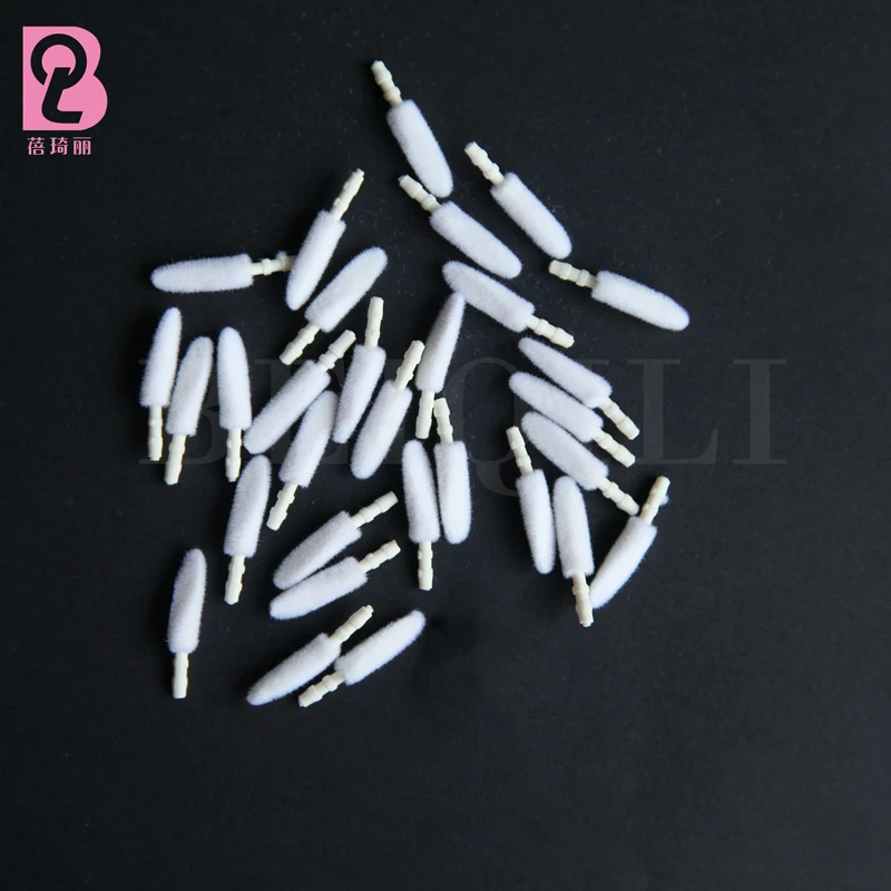 Beiqili 10,000 PCS/bag 030# TPEE Flocked Lip Gloss Brush Head, Makeup Brush Tips Supplier, Disposable Lip Gloss Applicator