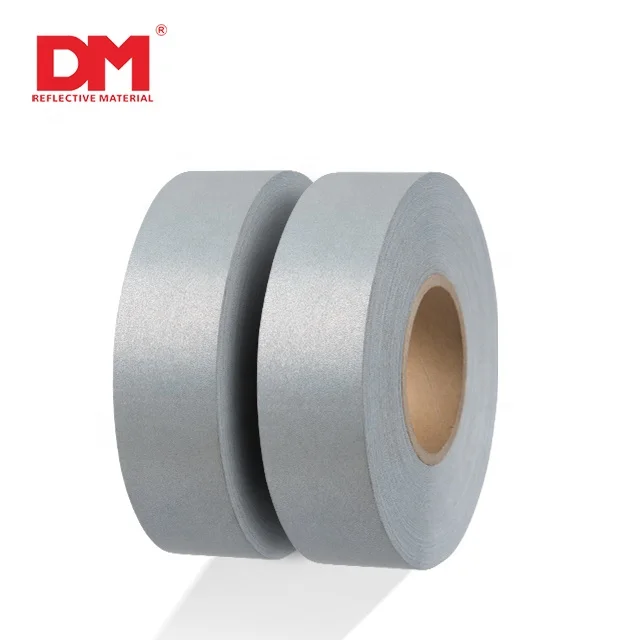 Vest Tape Clothes Tape EN471 2 ANSI107 Reflective Tape for Clothing Class 2 High Reflective T C Fabric Silver Color Square Free