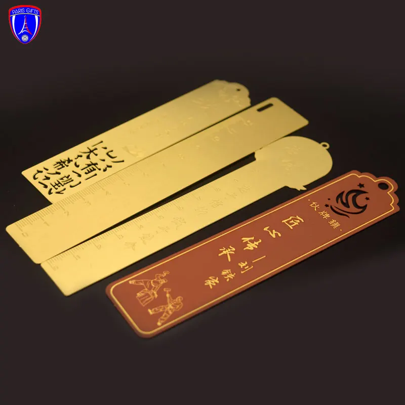 Sublimation Bookmark Ruler Aluminum Metal Hook Bookmarks Stainless Steel Bookmark Blank