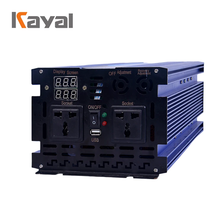 
Free Sample 3000w dc 12v 24v 36v to ac 110v 220v Pure Sine Wave 3000 Watts Power Inverter 