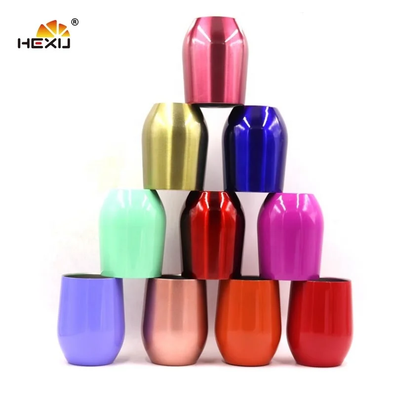 12oz Stainless Steel Double Wall Insulated Wine Cup Coffee Thermo Mug