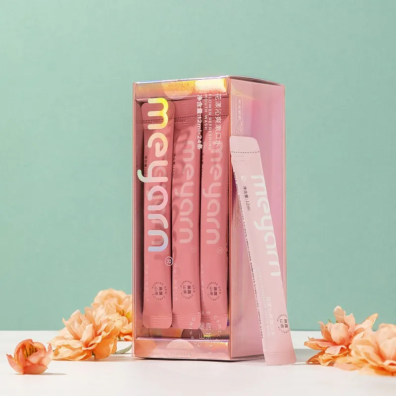 MEYARN Travel size Flower Refreshing Mouth Wash 12ml*24pcs