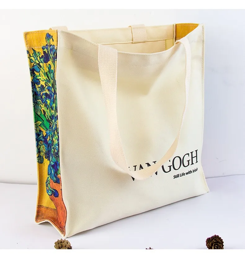 Custom eco friendly products Cotton Canvas fabric womens  lifestyle Bags Reusable grocery Shopping the tote Bag With Logo