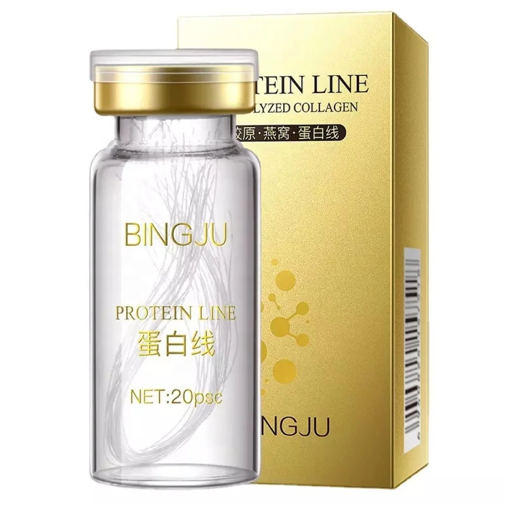 BINGJU набор эссенций с золотым коллагеном и резьбой Золотая протеиновая нить для подтяжки линия уход за лицом укрепляющая подтягивающая сыворотка