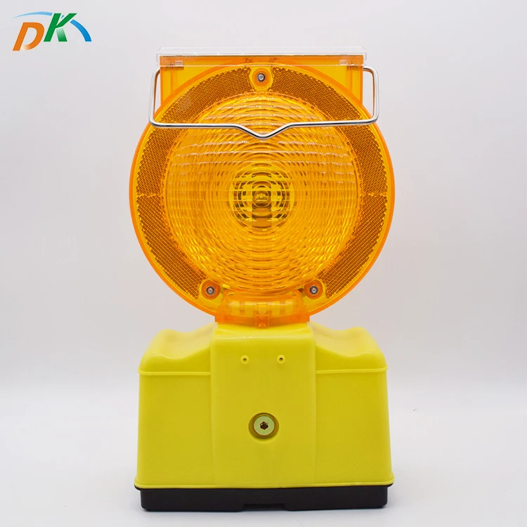 High quality led solar powered traffic safety barricade strobe warning light