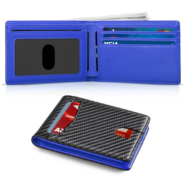 Custom Fashion RFID Blocking Wallet Credit ID Card Sleeve Designer Coin Purse Card Cover for Men Anti theft Business Card Holder