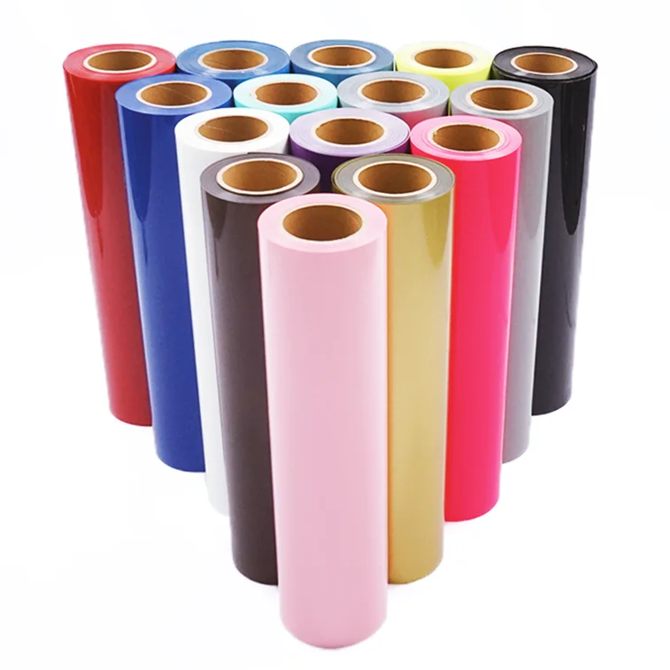 Wholesale korean quality iron on cricut dtf film flex easyweed heat transfer vinyl rolls