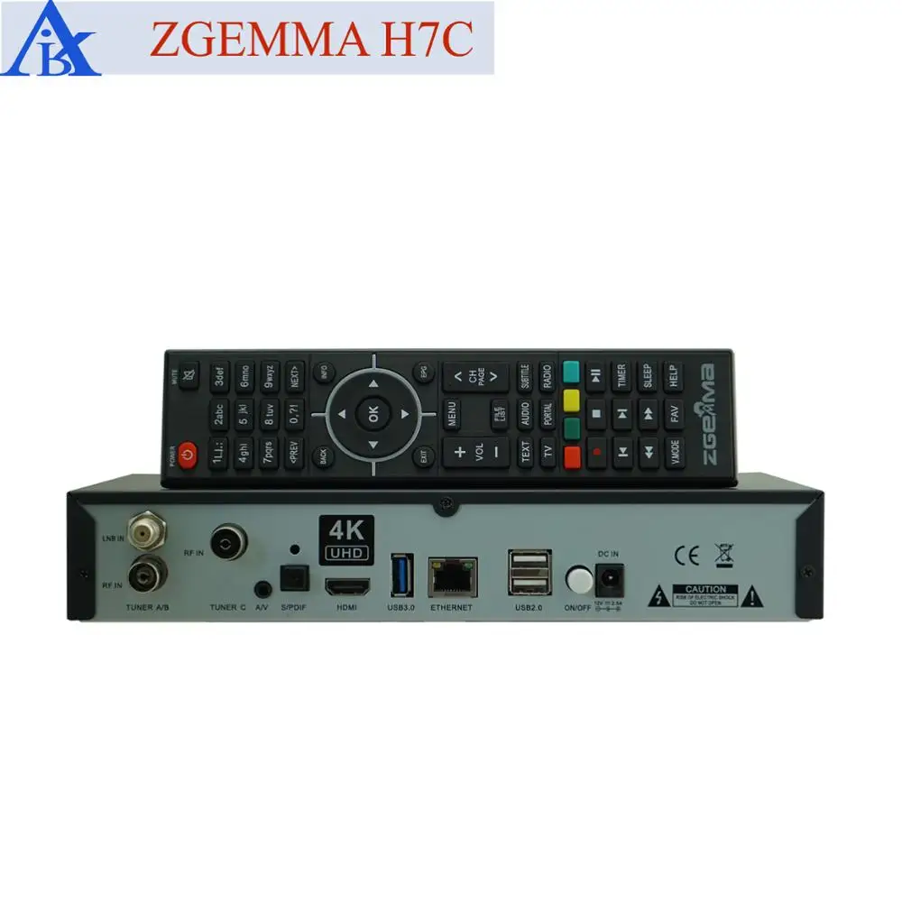 ZGEMMA H7C Satellite Tv Receiver DVB-S2/S2X+2*DVB-T2/C Triple Tuners Equipped with Enigma2 Linux Operating System Set Top Box