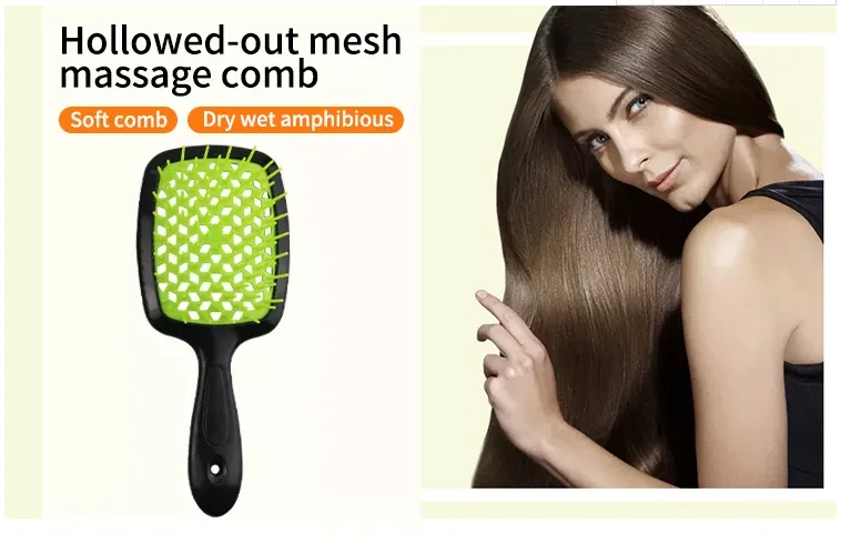 best selling phototherapy scalp massager comb for head  anti-static smooth hair luxury detangling hair brush comb for curly hair