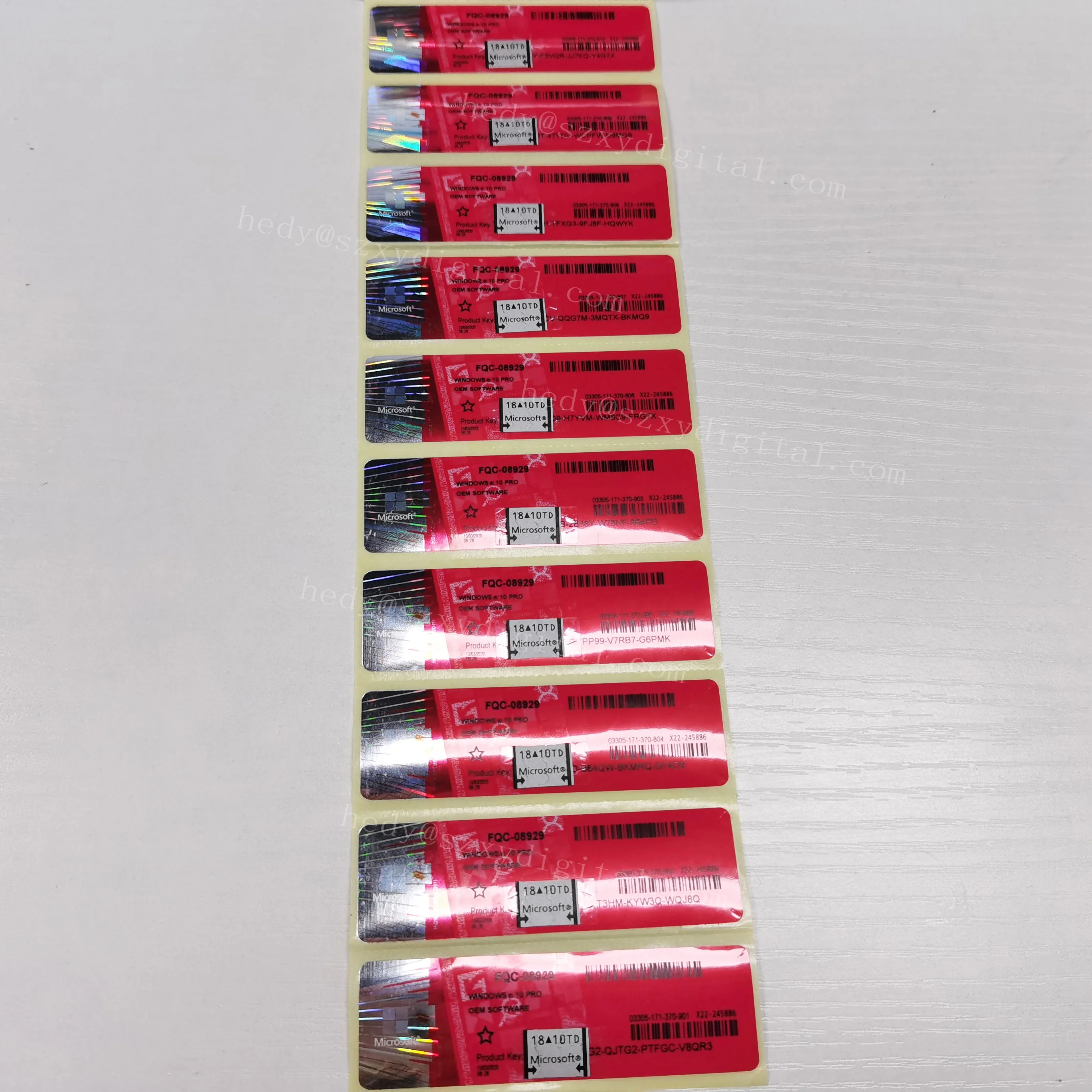 Операционное программное обеспечение Microsoft Windows 10, профессиональный ключ активации, бесплатное обновление, загрузка coa