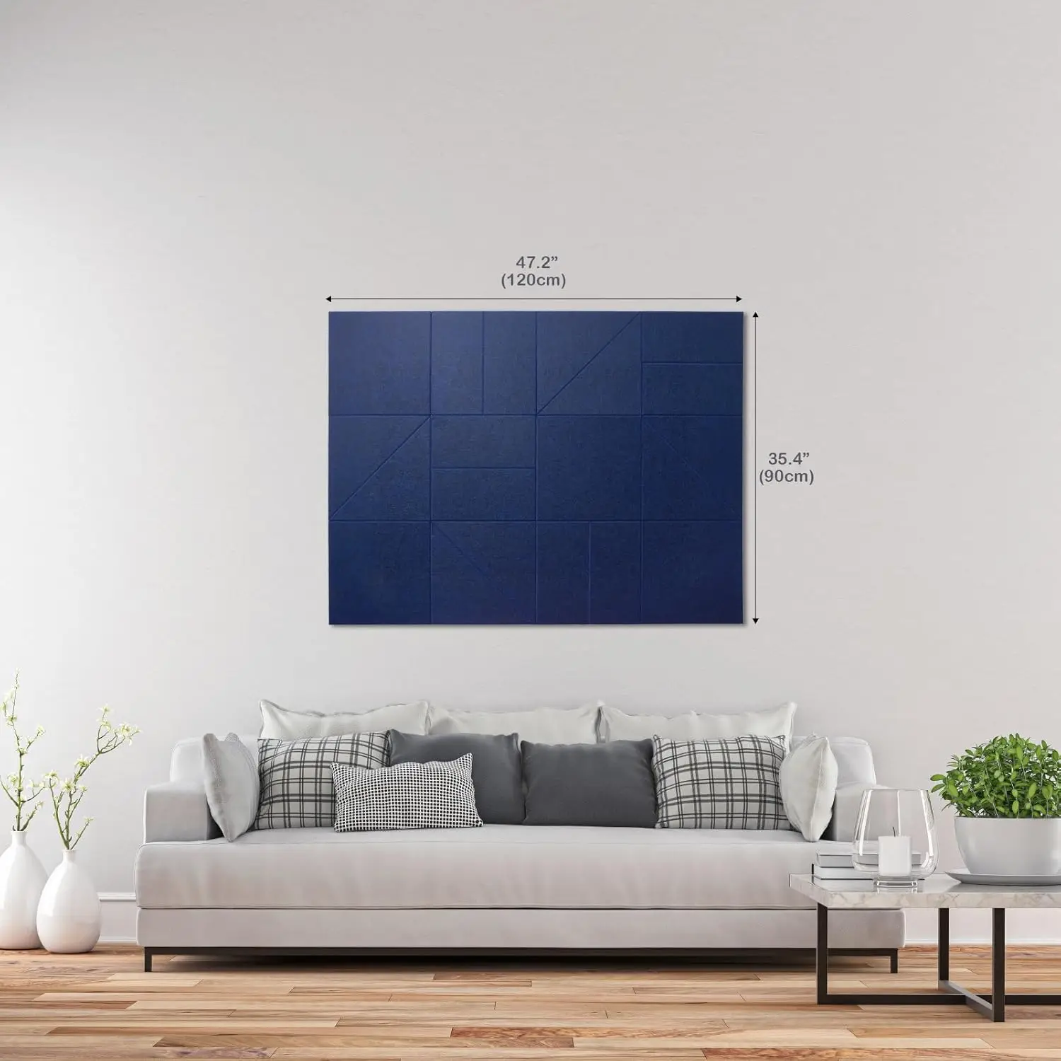 memo Felt Bulletin Board Wall Tiles decoration Large Cork notice Board 12 Pack Felt Pin Board for Home Office School