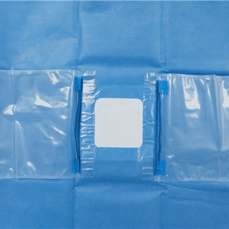 CE ISO13485 EO Sterile Disposable Ophthalmology Eye Drape Manufacturer With Collection Pouch (1600217128463)