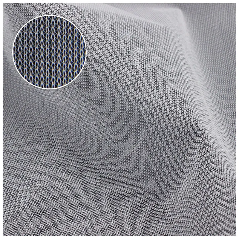 Manufacturer Breathable Soft Warp Knitted White 100% Polyester Tulle Fabric For Evening Dress