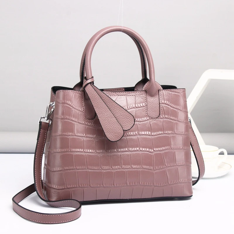 2024 unique european women luxury retro genuine cowhide leather ladies purses and handbags female sale price fashion online
