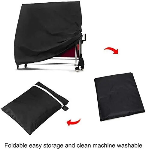 Новинка наружный водонепроницаемый легкий 210D полиэстер серебряное покрытие складной чехол для настольного тенниса