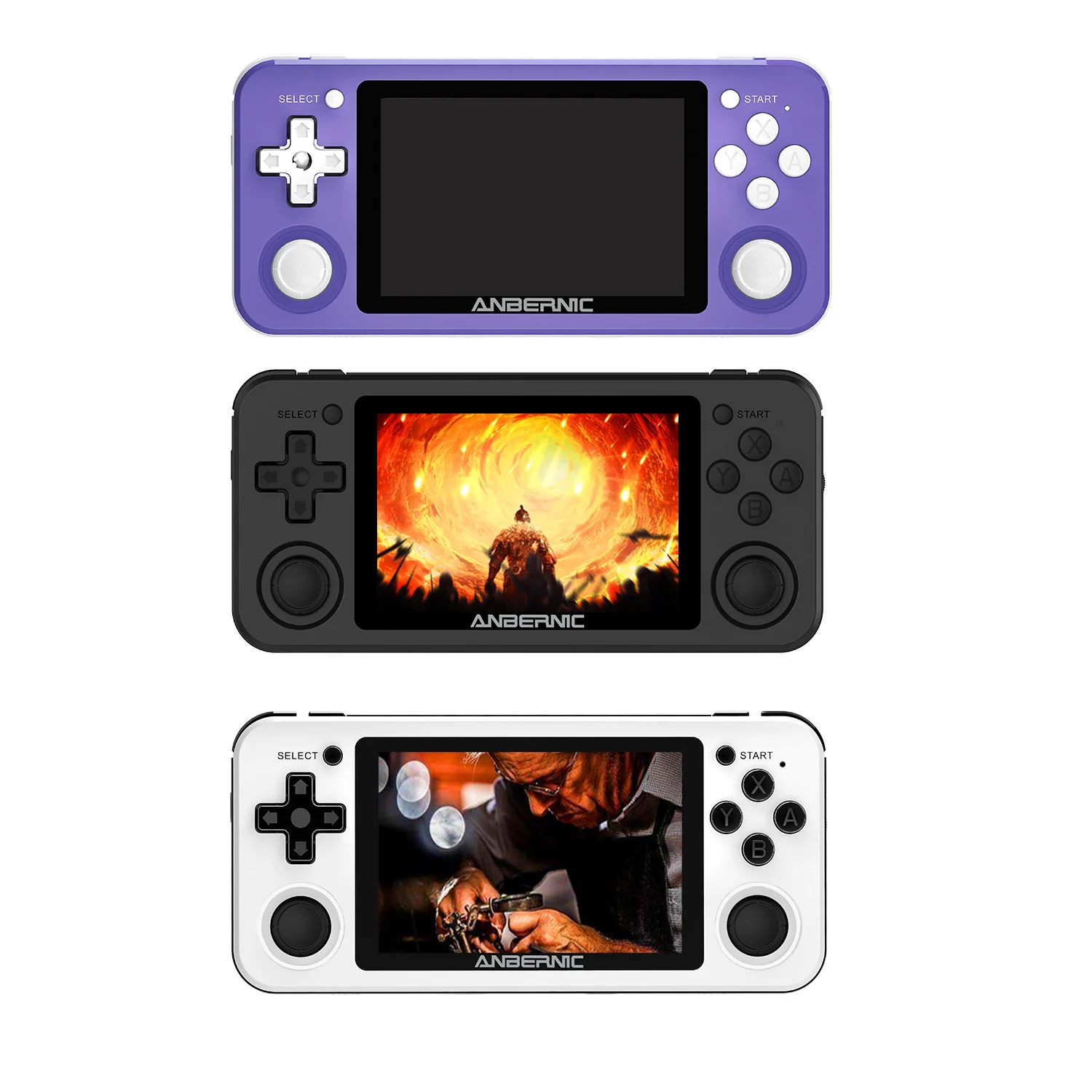 Anbernic RG351P 3.5-inch screen Linux system, RK3326 quad core 1.5GHz, WiFi, dual 3D stereo remote control. Video game console