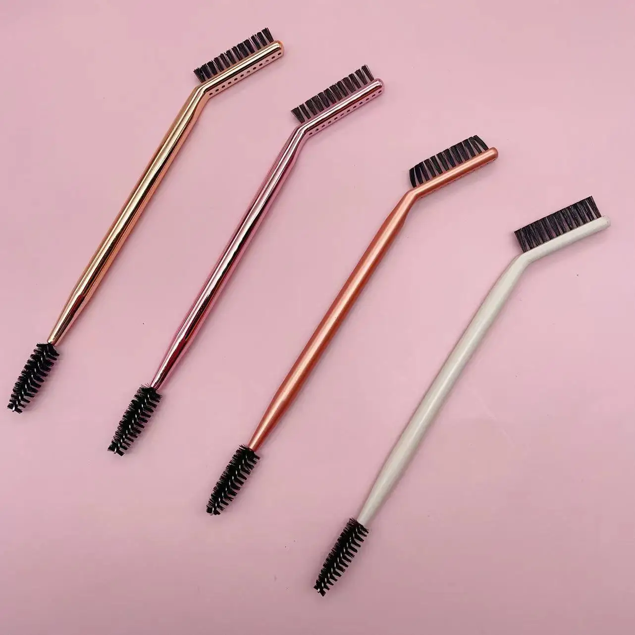 YRX A181 Wholesale New Double-Headed Eyelash Brush And Eyebrow Brush Portable Professional Makeup Tool Mascara Wands