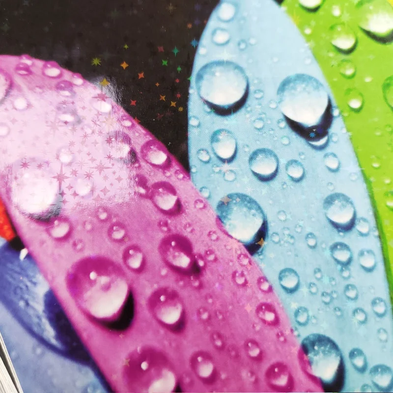 Different Pattern Transparent  BOPP Holographic Metalized  Lamination Film for Paper Board