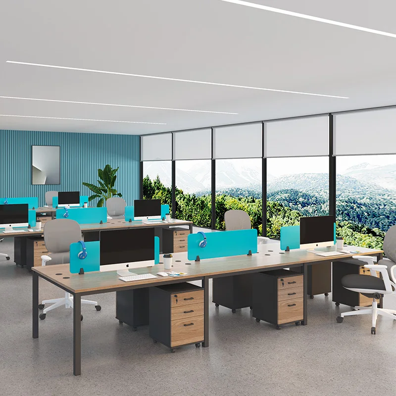 Modern 2 4 6 8 person Modular office cubicle workstation desk office furniture staff call center executive office workstation