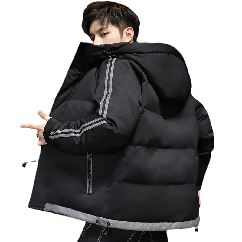 Новый стиль, куртка с воротником-стойкой и хлопковой подкладкой, мужской пуховик с Бейсбольным воротником на осень и зиму