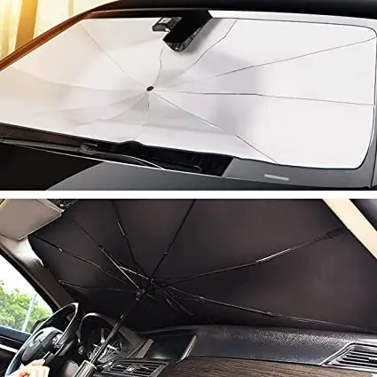 umbrella car sunshade sun visor protector foldable umbrella sunshade  for car
