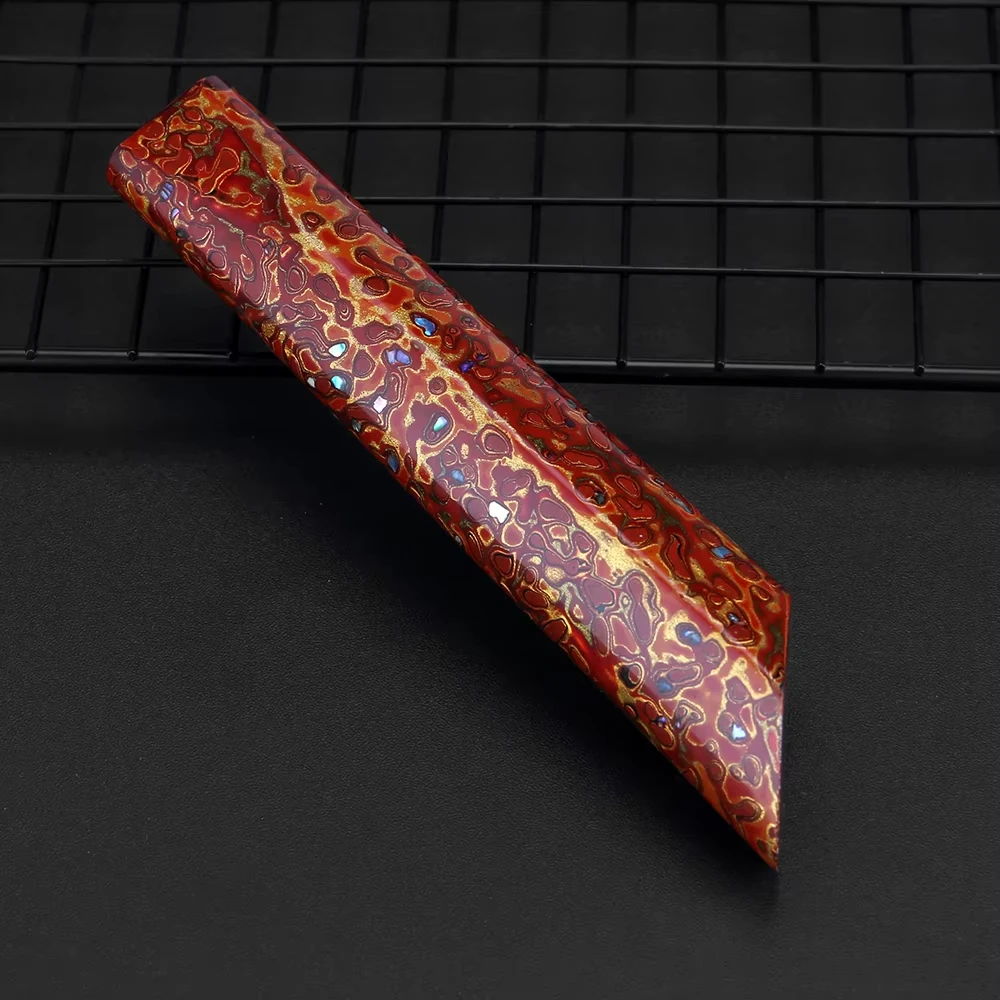 XITUO Boutique handmade traditional lacquer kitchen knife handle vintage auspicious cloud pattern DIY knife spoon spatula handle