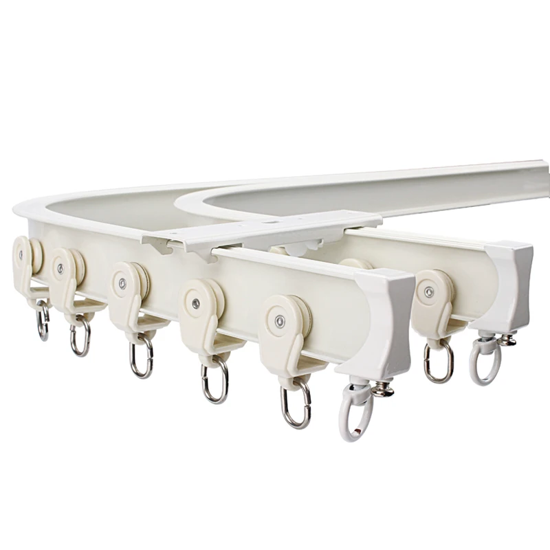 Hot Sale Ceiling Ripple Fold Curtain Curved Curtain Track with Curtain Tape Track Belt