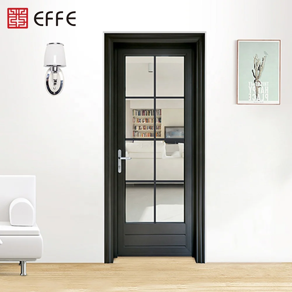 
raw material swing entry leaded glass mini office swing half french doors 
