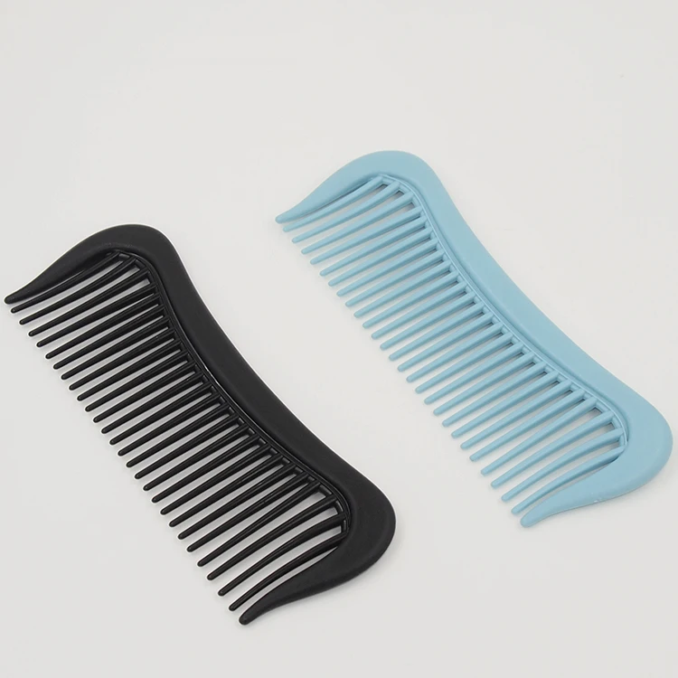 6 Inch Harp Shape Volume and Backcombing Matt Wide Teeth Curved Comb