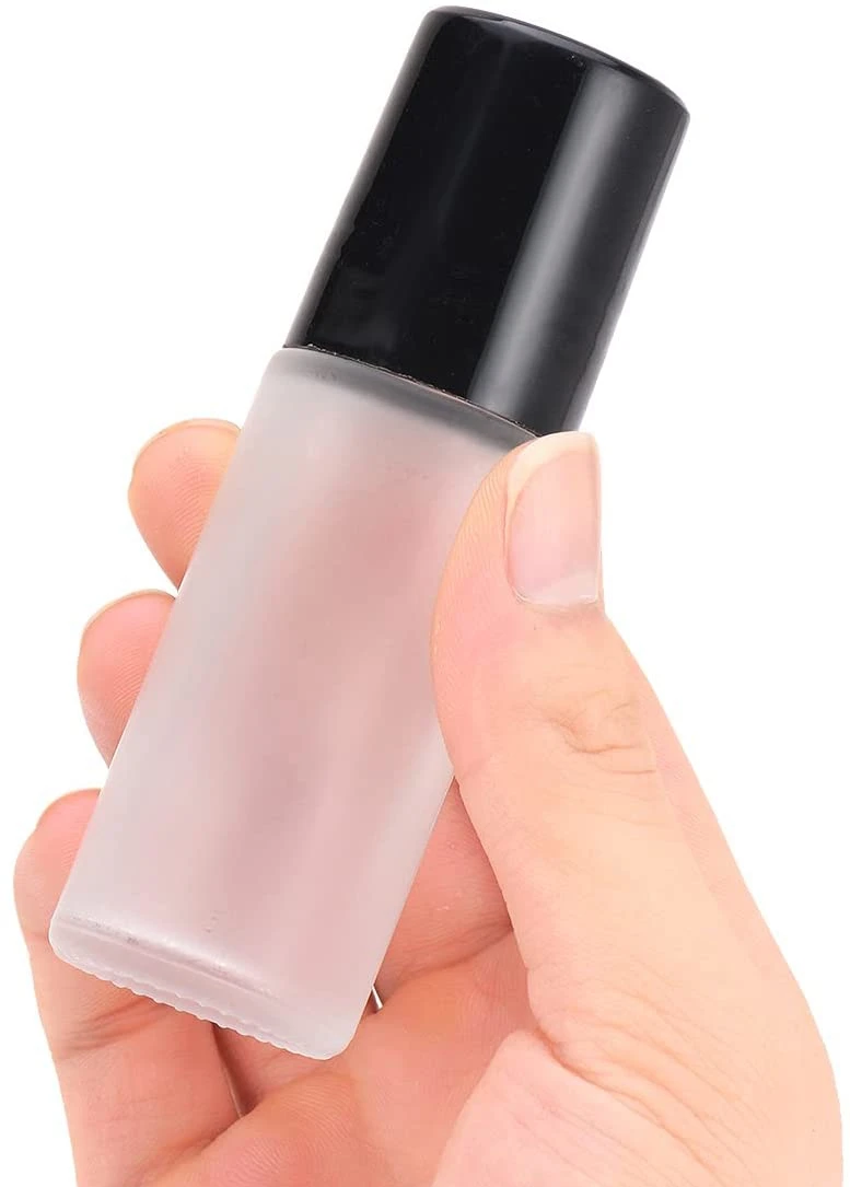 50ml Frosted Glass Deodorant Roll On Bottle Empty 30ml Refillable Roll On Glass Bottles for Cosmetics DIY Beauty Oils Mix