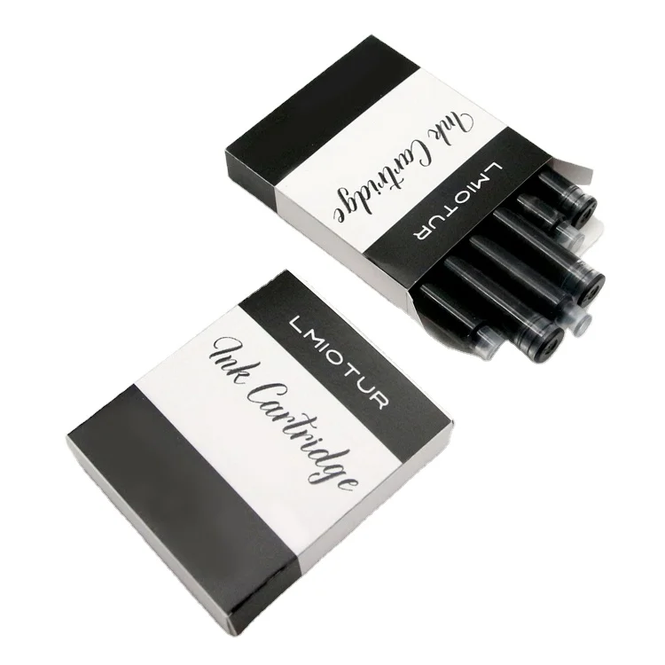 LMIOTUR Black Color Ink Cartridges Good Quality Fountain Pen Ink Cartridges