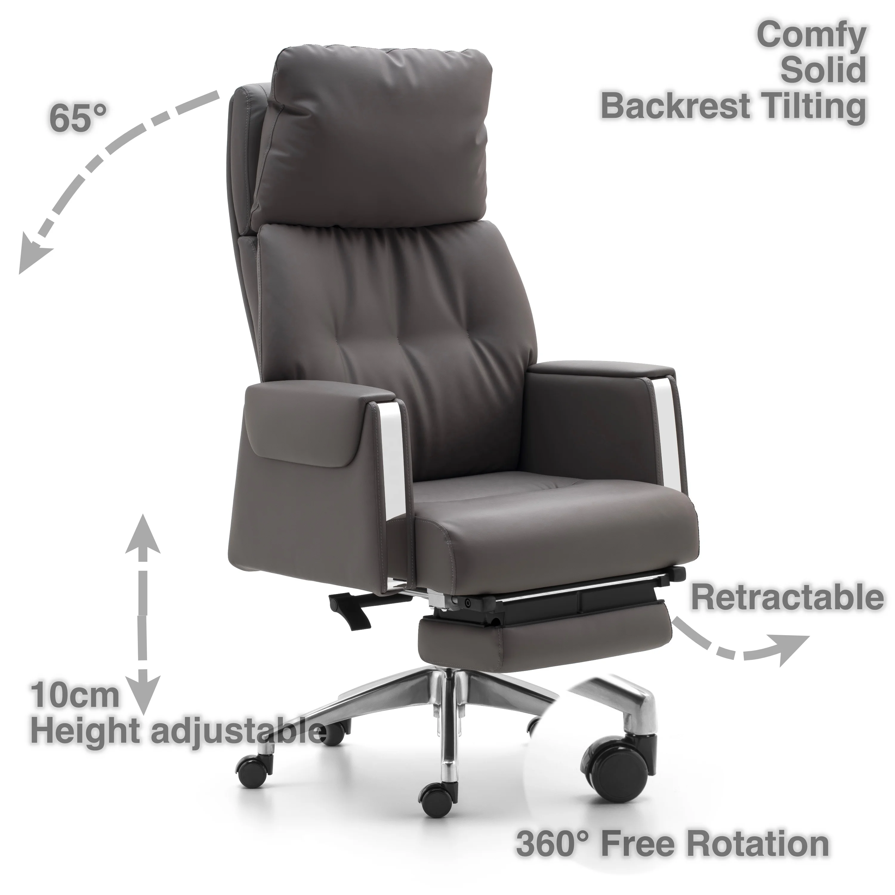 Metal strip decorative customize tilt control mechanism orthopedic office chair