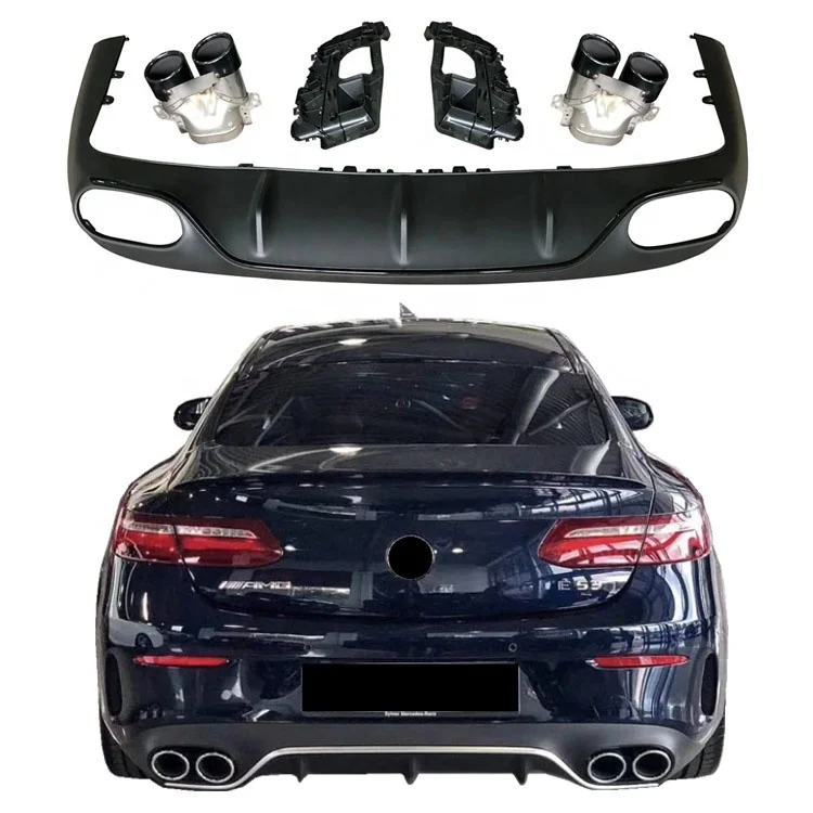 
Factory Direct New Rear Diffuser and Tail Pipe Body Kit Suitable For Mercedes Benz C238 E53 Coupe 2017-2020 