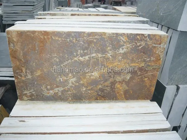 600x300mm Competitive Price Chinese Nature Surface Rusty Slate Floor Tiles