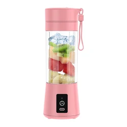 Factory 380ML usb recharge electric mini mixer juice machine smoothie fresh juicing bottle  blender portable blender