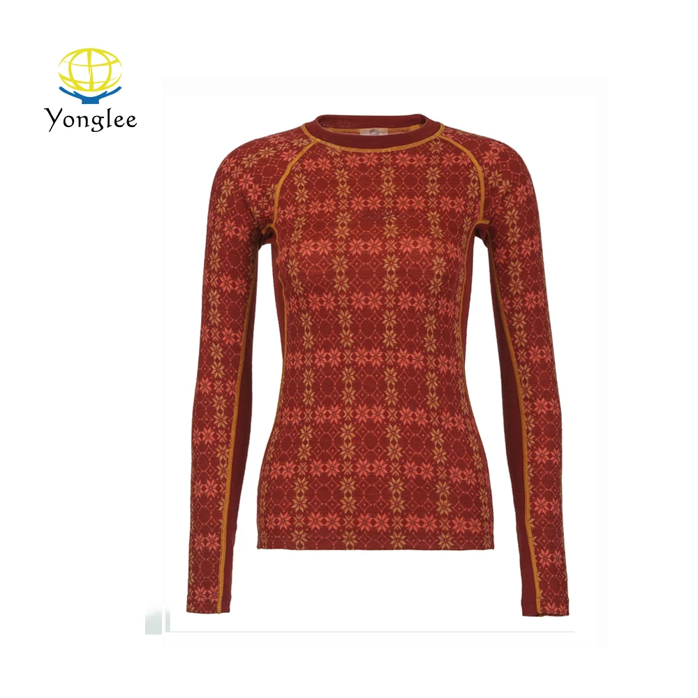 
Professional Supplier Top Fashionable Design Seamless Merino Wool Womens base layer 