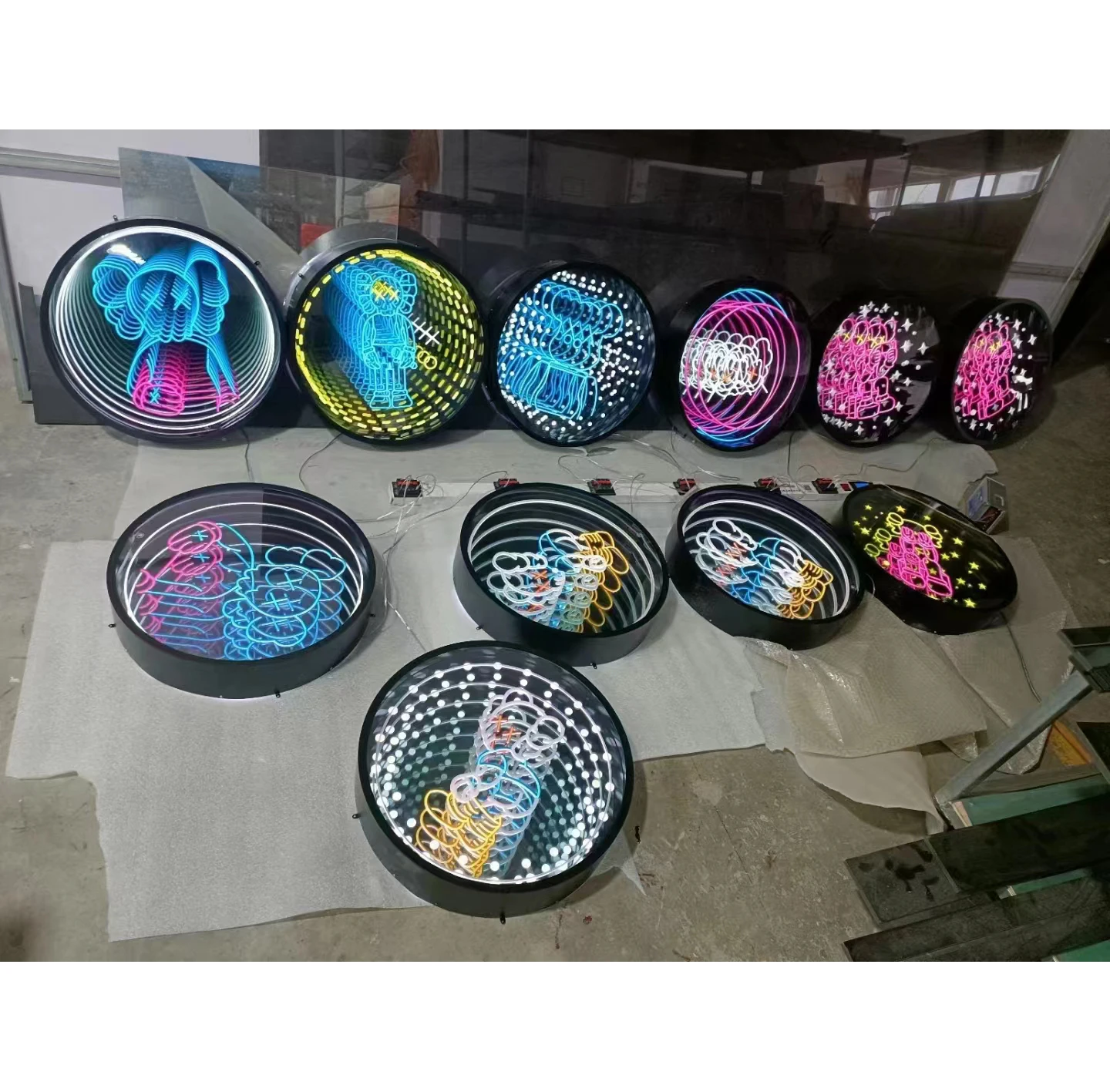 Melaleuca зеркало 3D LED бездна неоновое