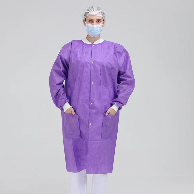 disposable lab coats cheap non woven doctor hospital wear medical clothing set
