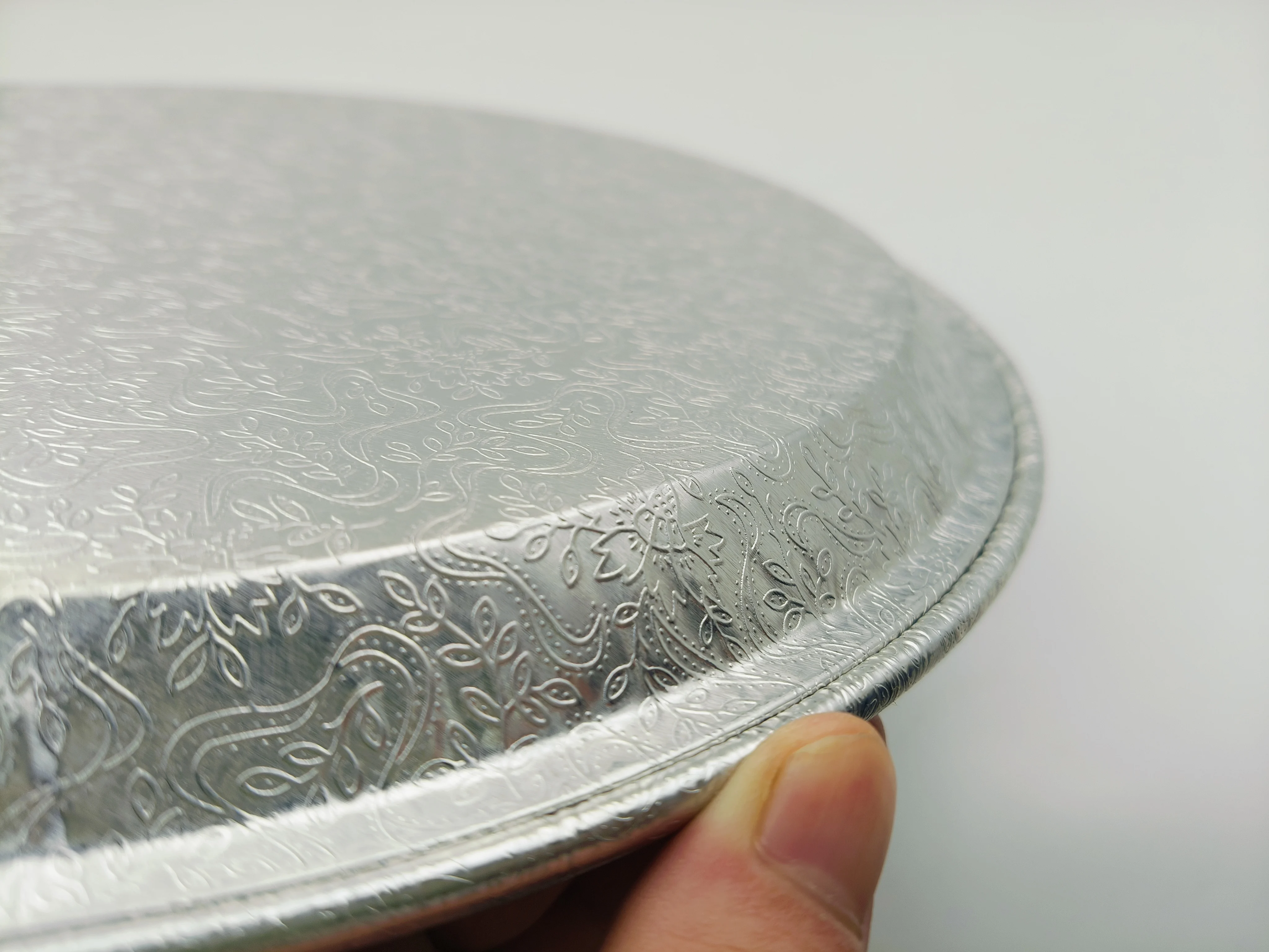 12 16 18 inch large and big smart pizza pans aluminum foil round pan high quality for pizza vending machine