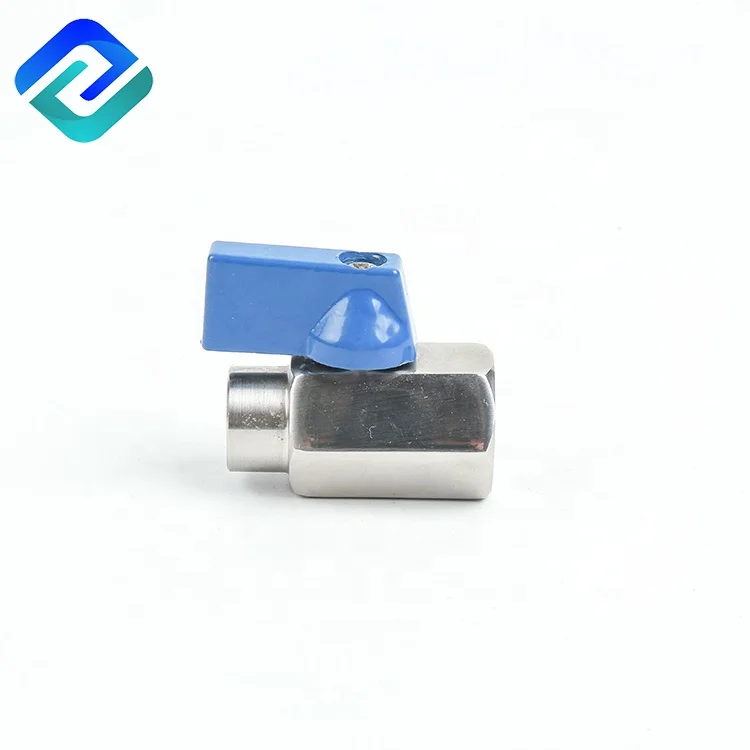 custom factory npt thread mini ball valve 1/8 stainless steel 316 304 micro valve dn 6 pn 63 miniature ball valve