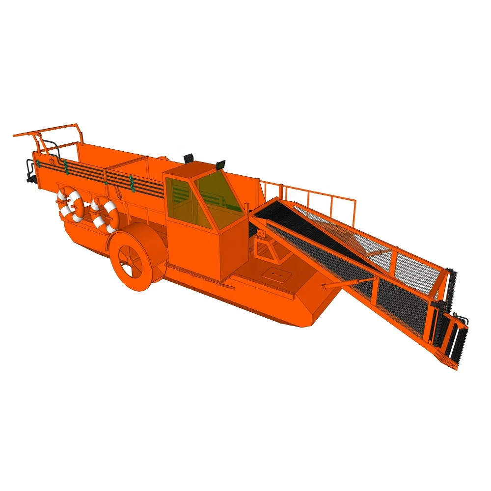 HD-WH100 AQUATIC WEED HARVESTER WITH SIDE SWING COLLECTION ARMS