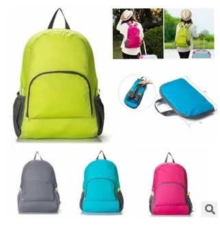 Wholesale Waterproof Cheap Small Quantities Backpack Custom LOGO Nylon Backpack Foldable Shopping Backpack