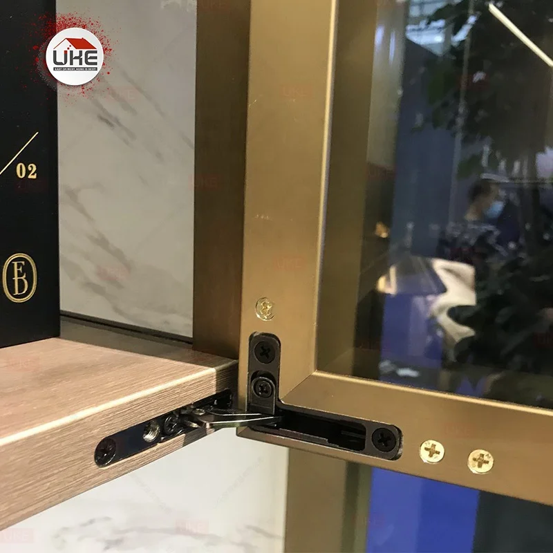 Новое поступление, интегрированные шарнирные гидравлические петли для минималистских шкафов, стеклянных дверных рамок