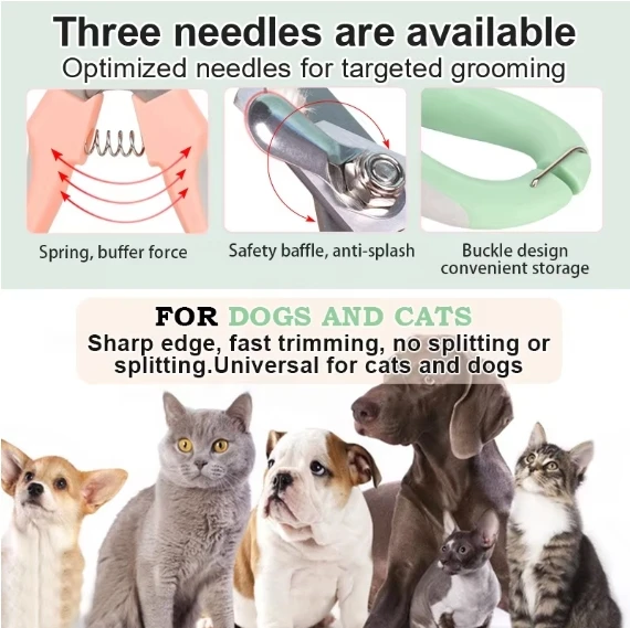 Factory Wholesale Color Box Packaging Pet Nail Scissors Dog Nail Cutter Cat Dog Nail Clipper
