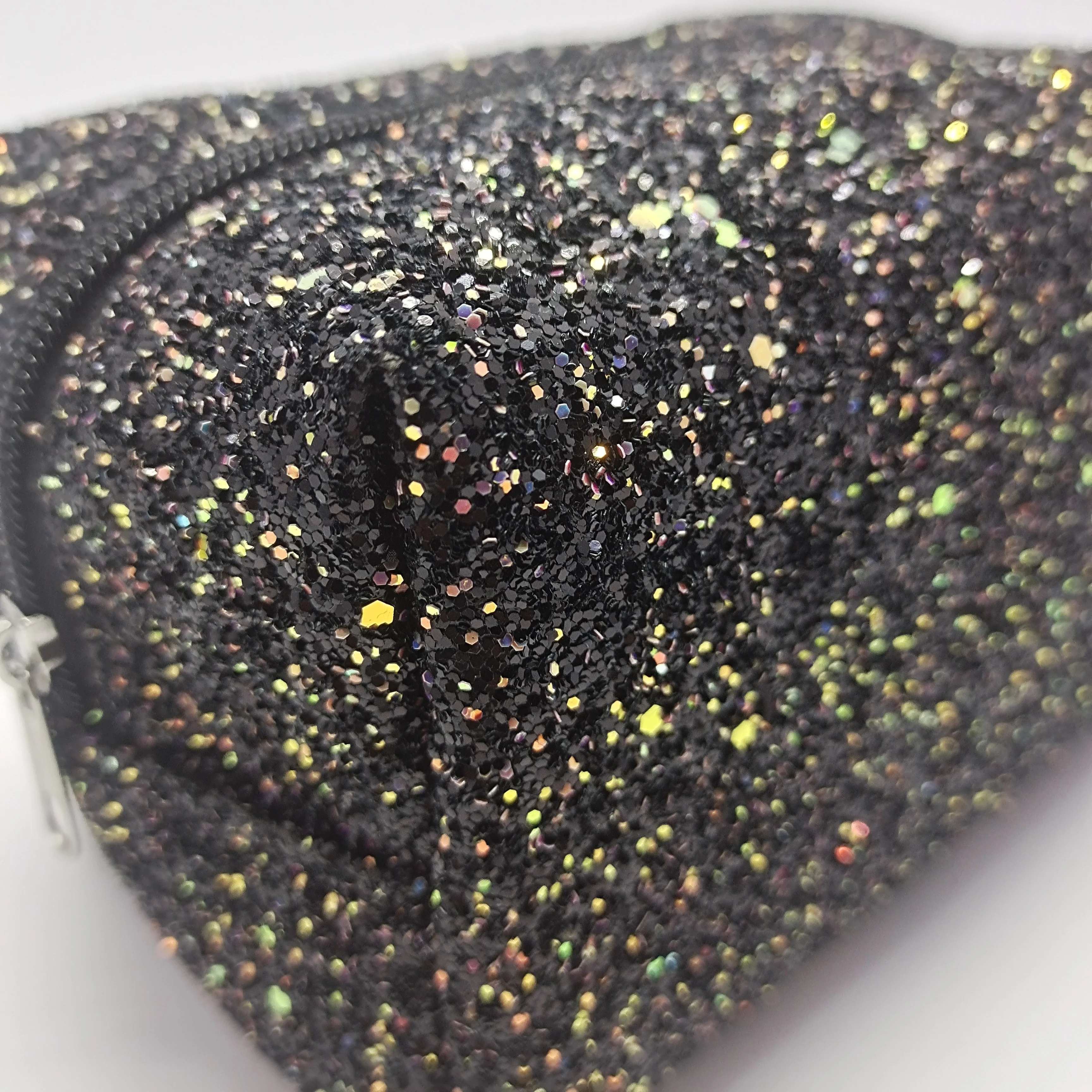 fashion beautiful glitter PU leather travel cosmetic bag