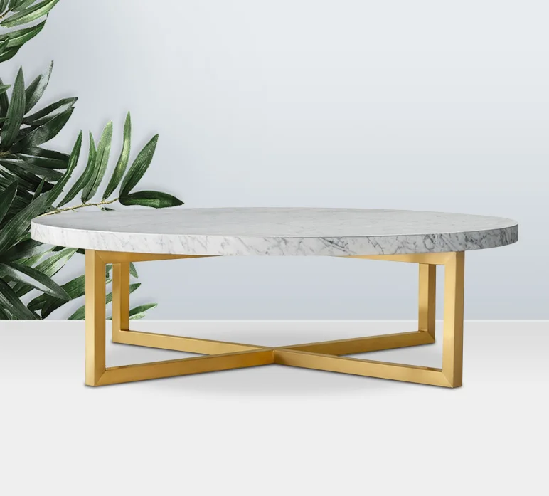 Ironwork Nordic marble modern creative small table mini coffee table