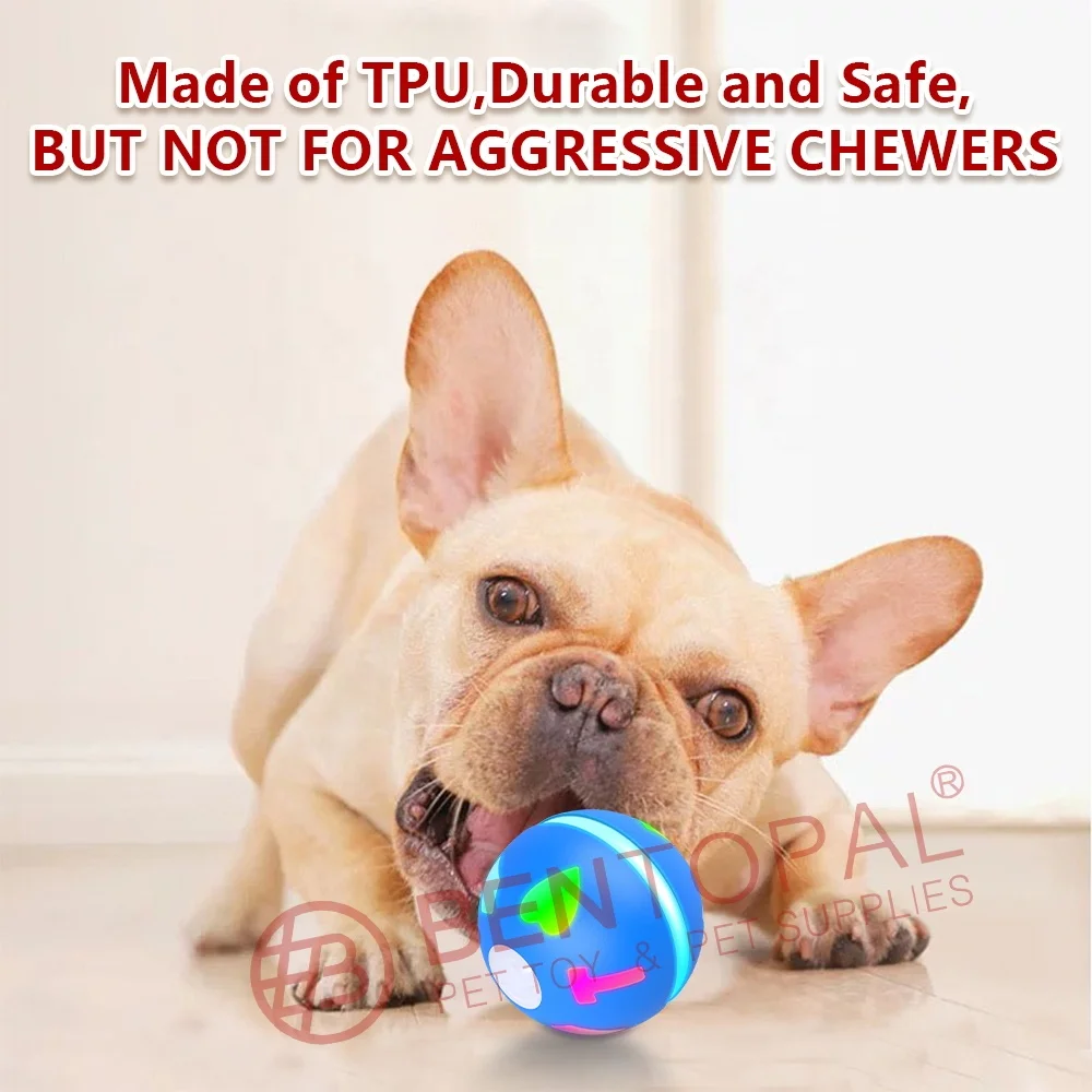 USB Electric Pet Ball LED Rolling Flash  Magic Roller Ball Toy Interactive Pet Toys for Puppy Cats Dogs