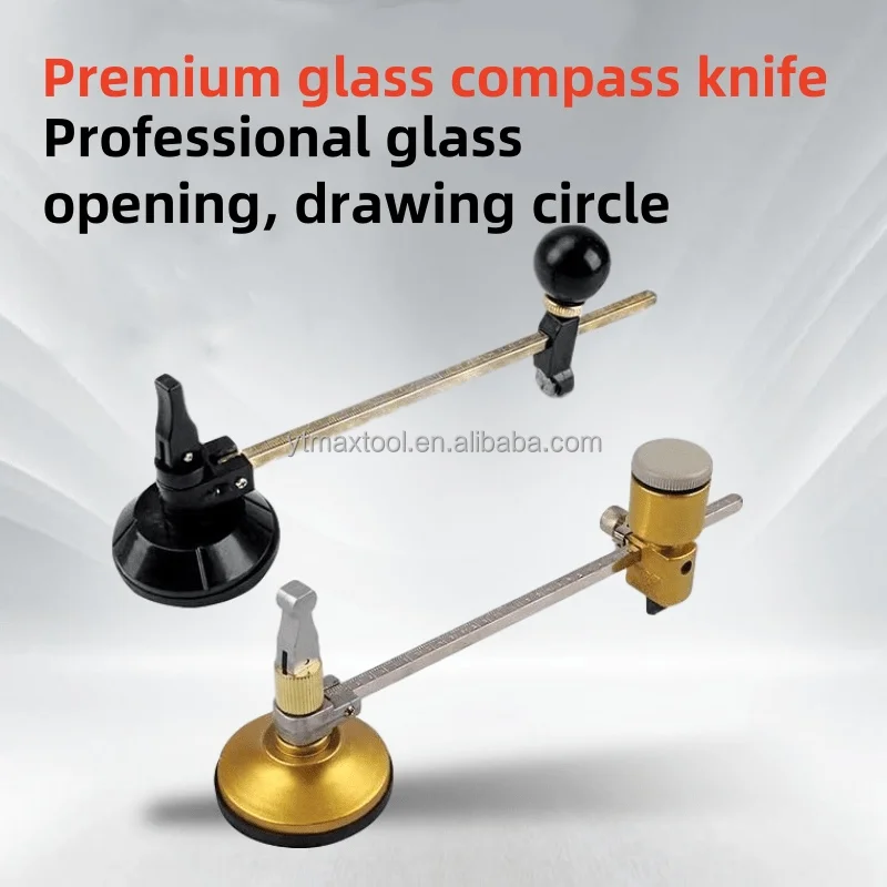 Glass Compass Knife Six Wheel Roller Glass Knife Cutting Round Glass Knife Range Hood Opening